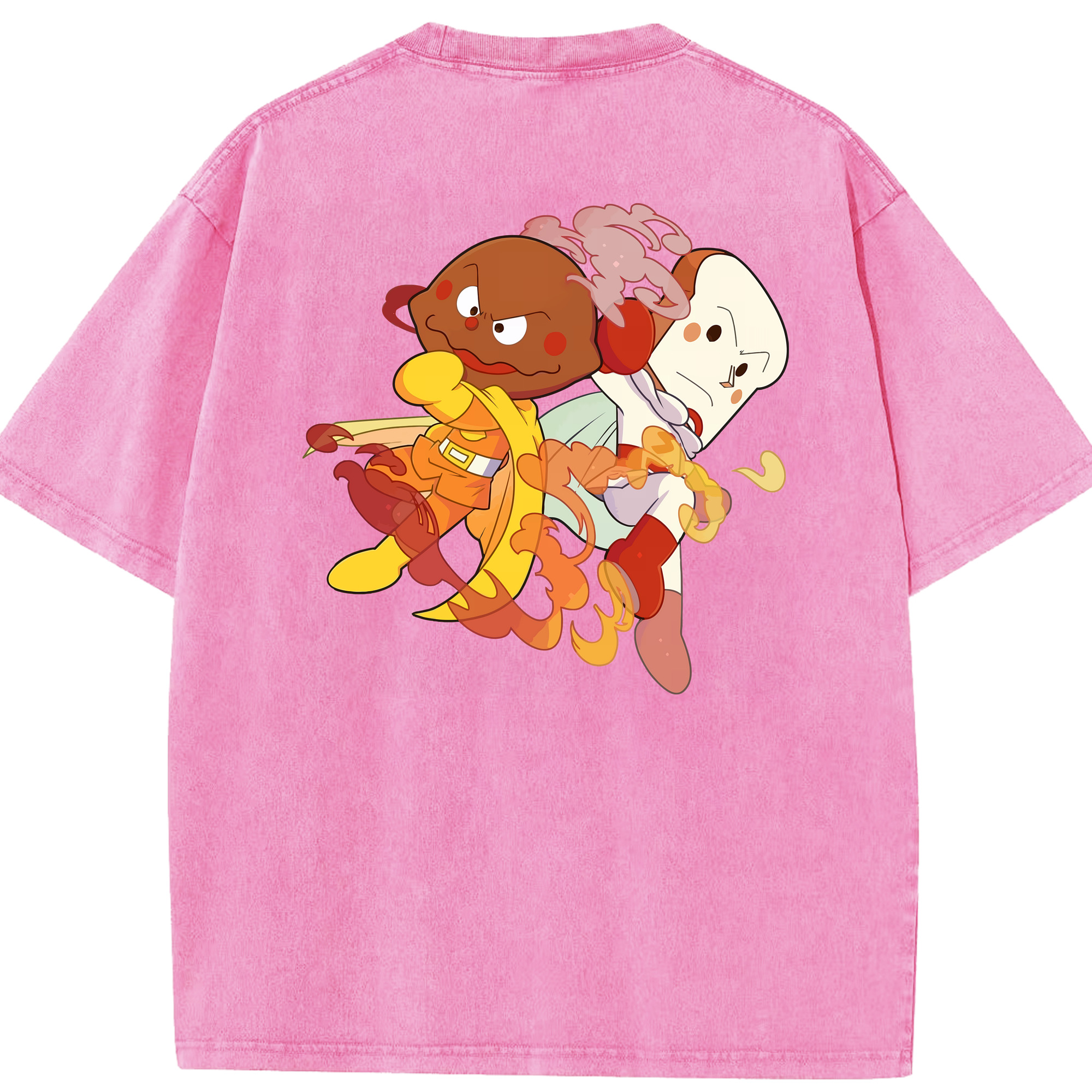 （画像用） アンパンマン Anpanman 綿100% ヴィンテージ風 半袖Tシャツ（背面プリント）